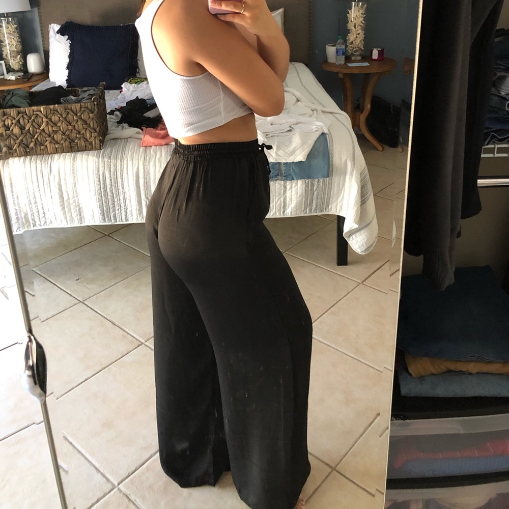 Black flowy pants